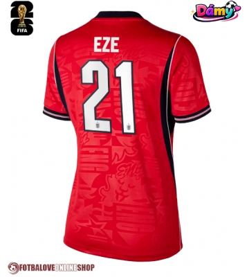 Anglie Eberechi Eze #21 Venkovní Dres pro Dámy MS 2026 Krátkým Rukávem